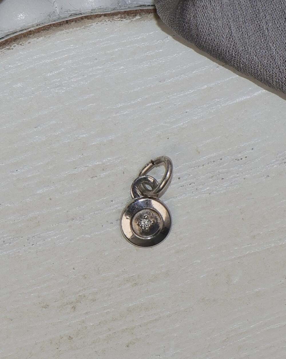 Vintage Sterling Silver Dangle Charm 0.5G / 0.5in N1553